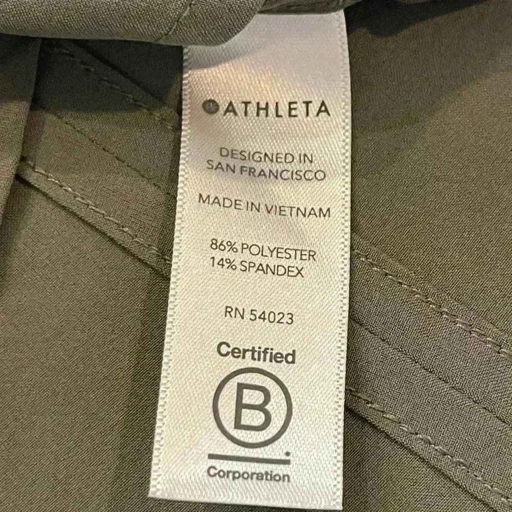 ATHLETA Zephyr Tank Top Laurel Olive Green | Size XXS, Crew Neck, Relaxed Fit - Picture 6 of 11